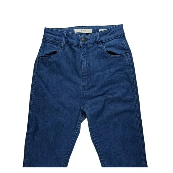 Wrangler Hi Pins High Waist Light Blue Skinny Leg Womens Jeans - Size 7 - Picture 3 of 7